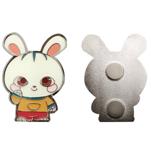 rabbit animal mascot lapel pins