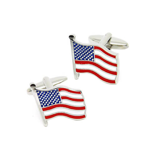 High quality american flag cufflinks