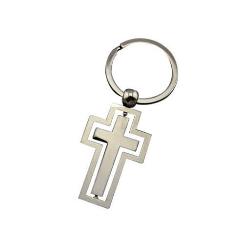 Holy bible souvenir keychain rotary cross for Christian