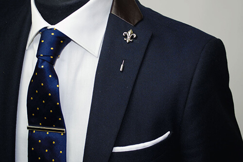 Stylish men's tie bars tie holder