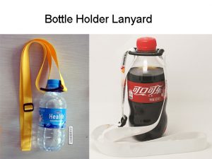 Custom lanyard bottle holder