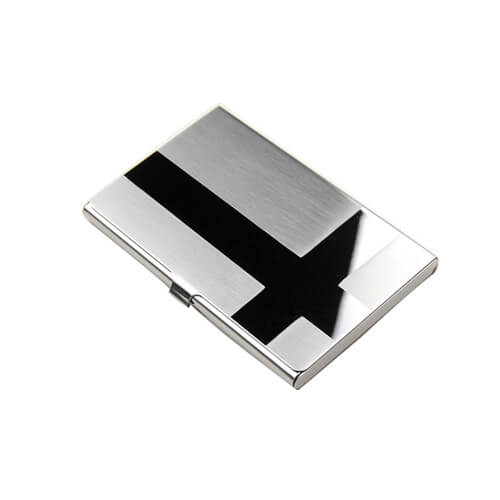 Silver card holder business giveaway