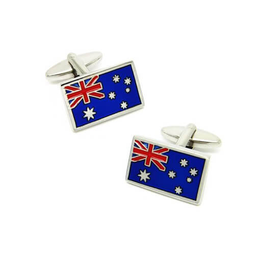 Jewelry type Australia flag cufflinks
