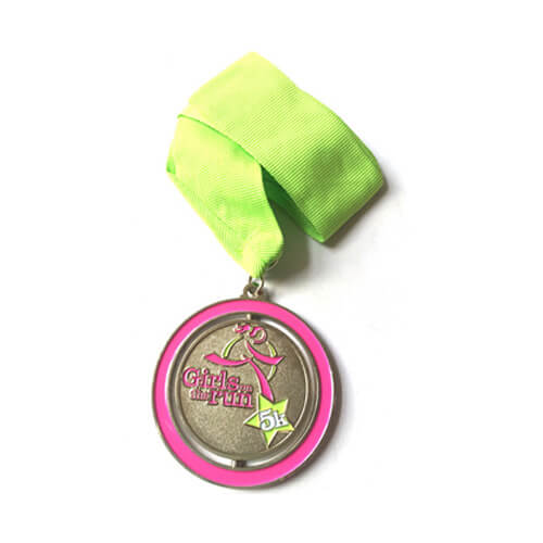 Personalized Girls' Running trophies medal