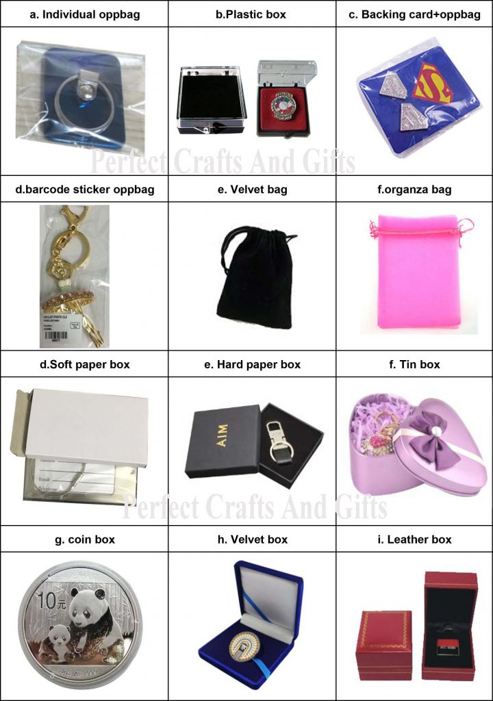 Lapel pins packages option
