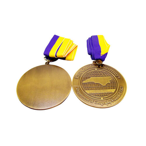 East Carolina University years anniversary medal