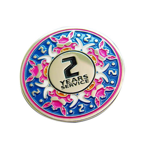 Customer service award pin badge
