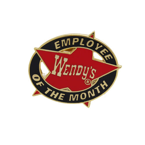 Wendy's employee lapel pin