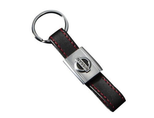 Leather keychain strap