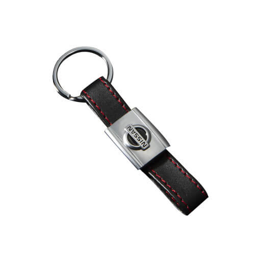 Leather keychain strap