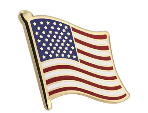 American Flag lapel pin