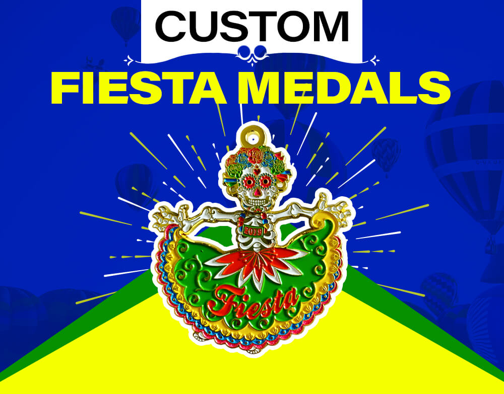 Custom fiesta medals in fiesta online store at direct factory price