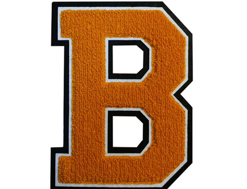 Chenille letter B