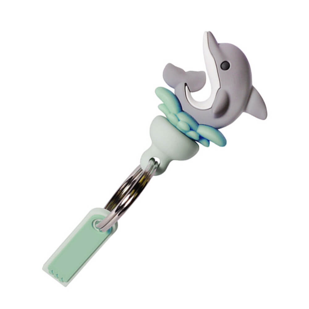 Custom PVC keychains-dolphin