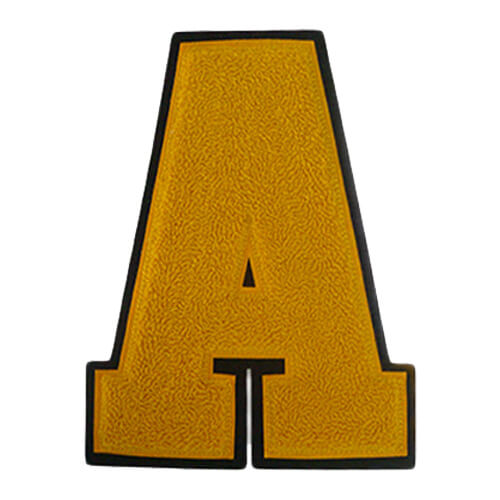 chenille letter A