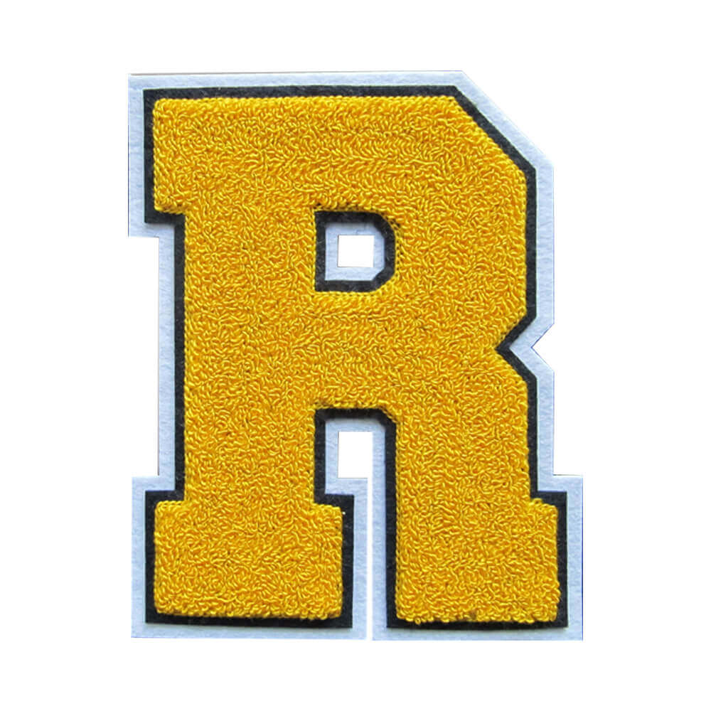 Gold varsity letters R