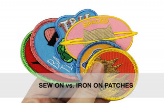 sew on VS iron on patches