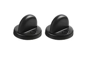 Black rubber backs