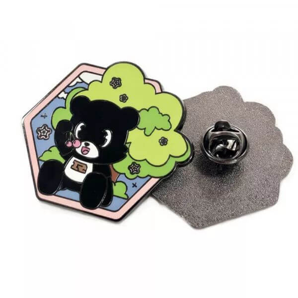bear hard enamel pin
