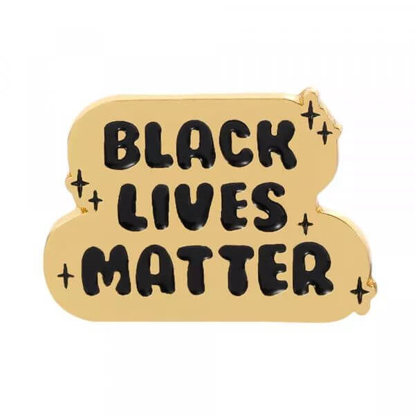 black lives matter hard enamel pin