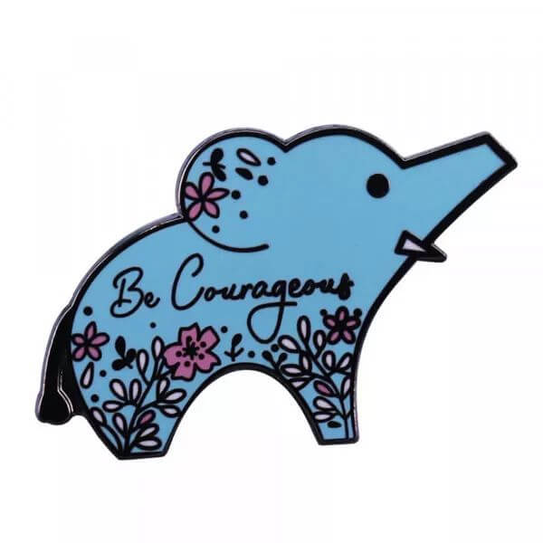 elephant hard enamel pin
