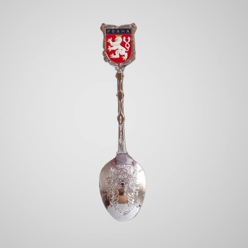 Czech Republic metal souvenir spoons