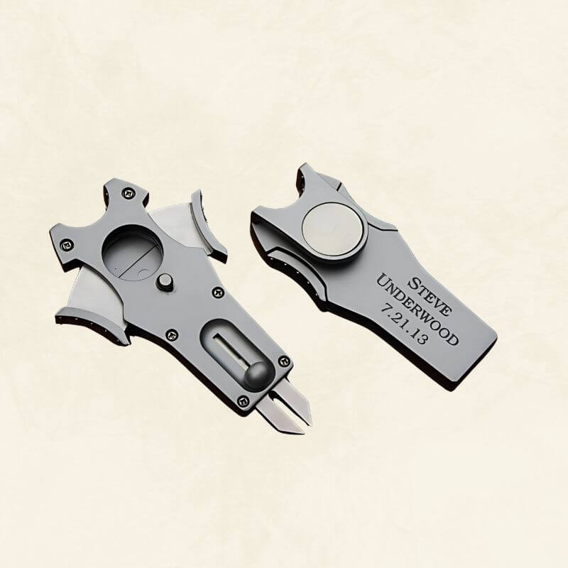 cigar cutter with divot tool