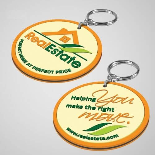 double-sided PVC keychain