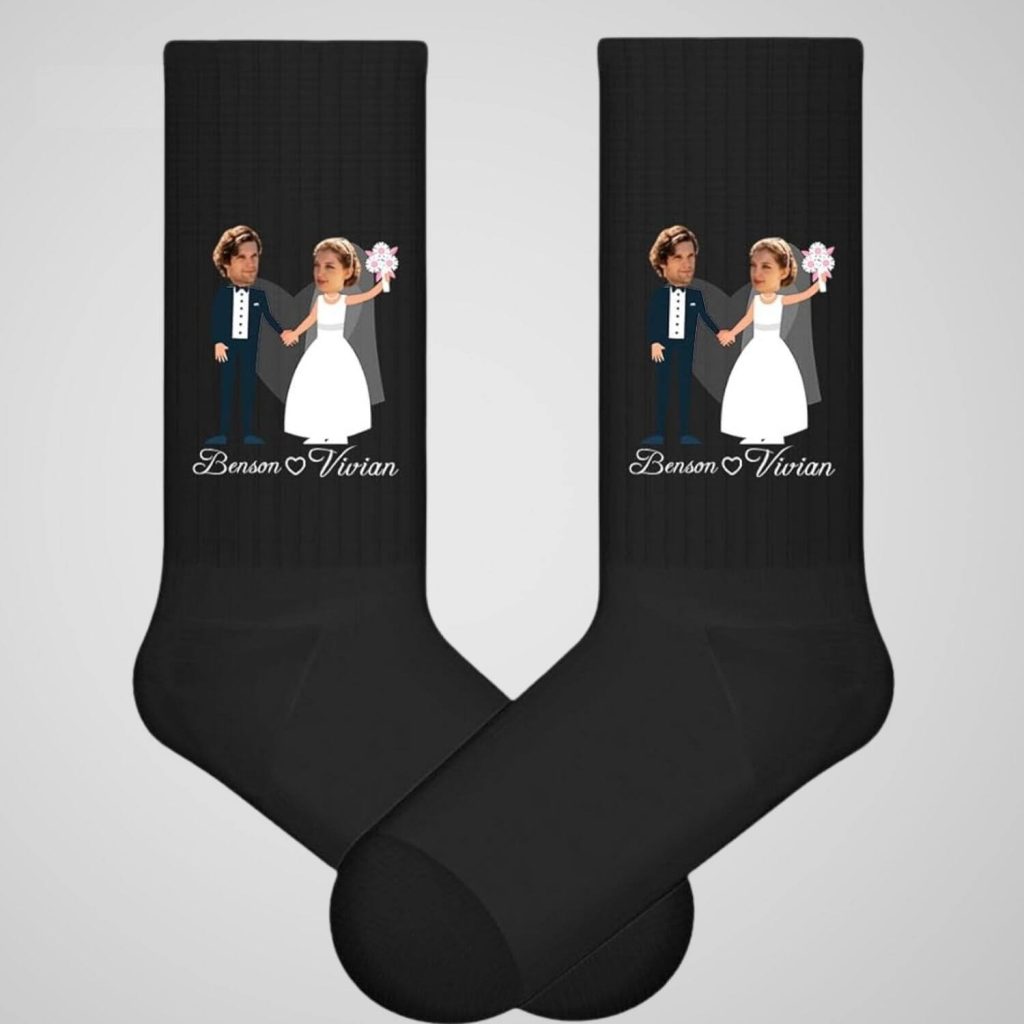 Custom Wedding Socks