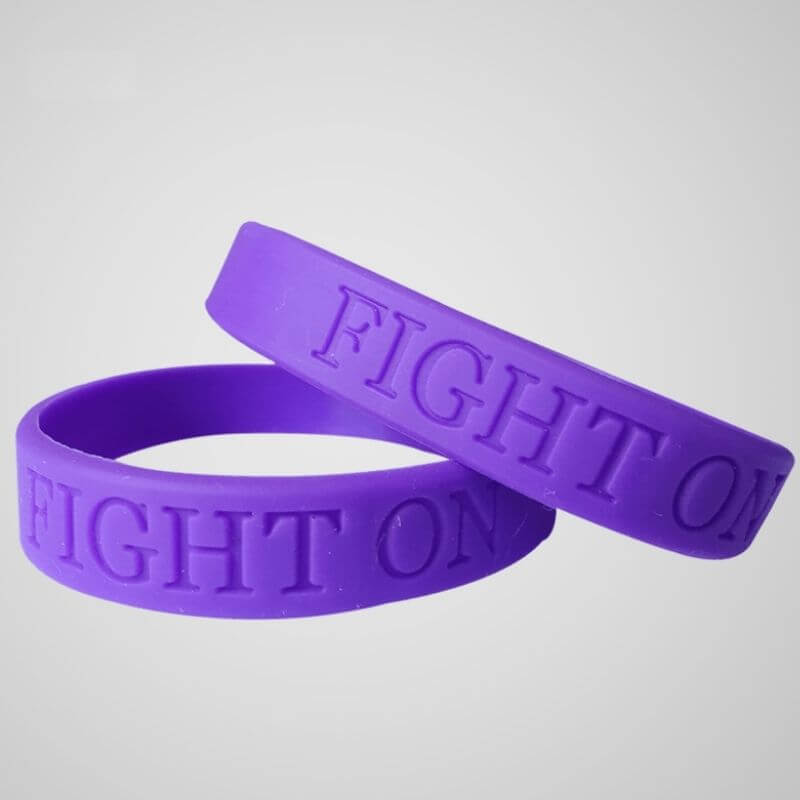 Debossed Silicone Wristbands