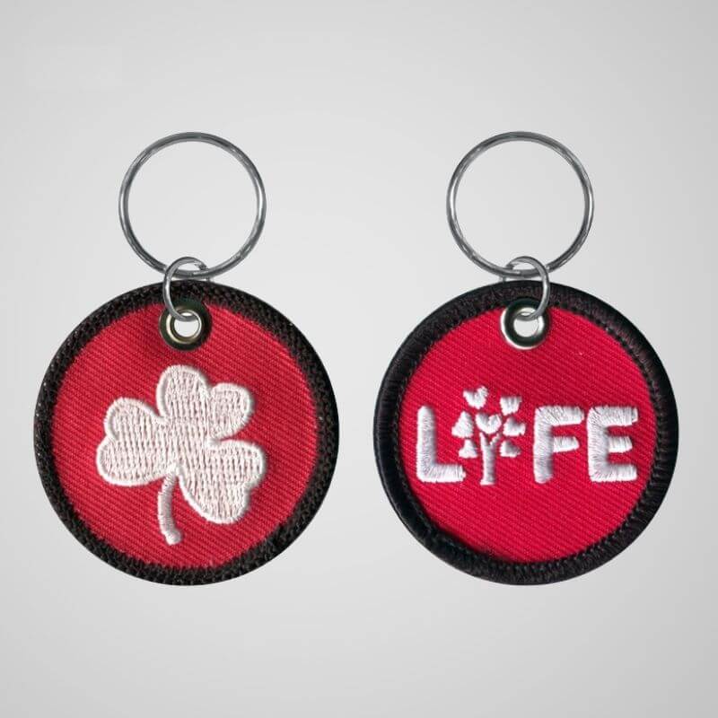 Double-sided Embroidery Keychains