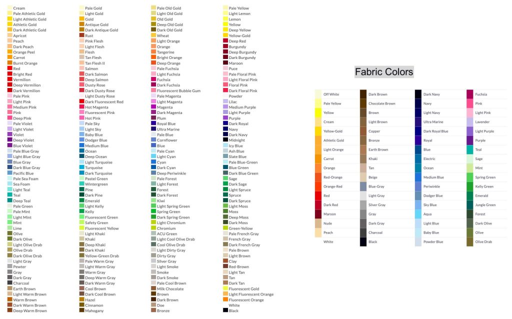 Thread colors