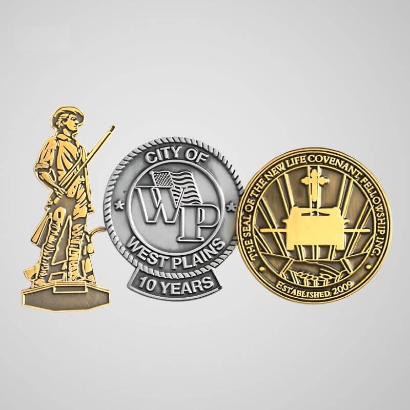 Custom die struck pins