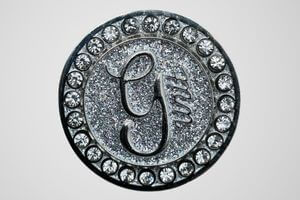 Rhinestone Spinner Pin