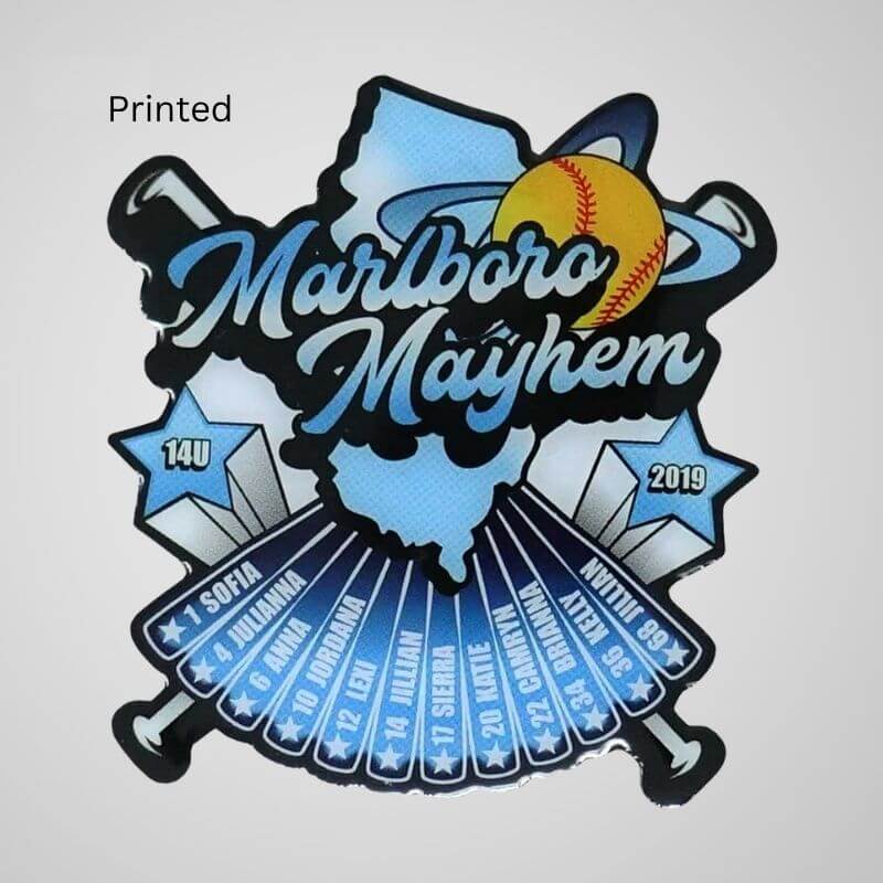Printed Softball Pins
