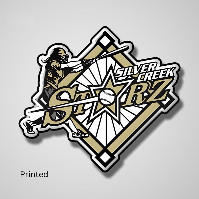 Printed Softball Pins