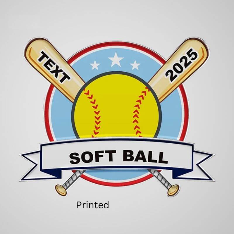 Printed Softball Pins