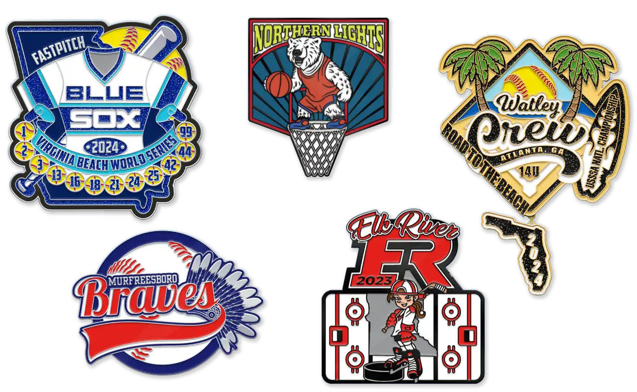 Custom Softball Pins