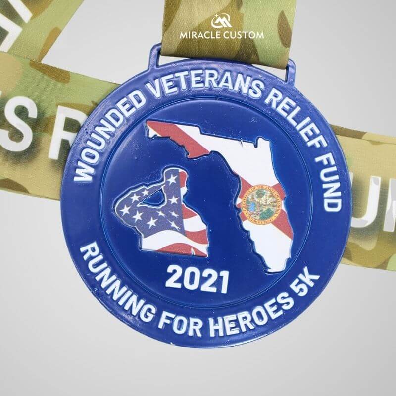 Color Sprayed Finisher Medals