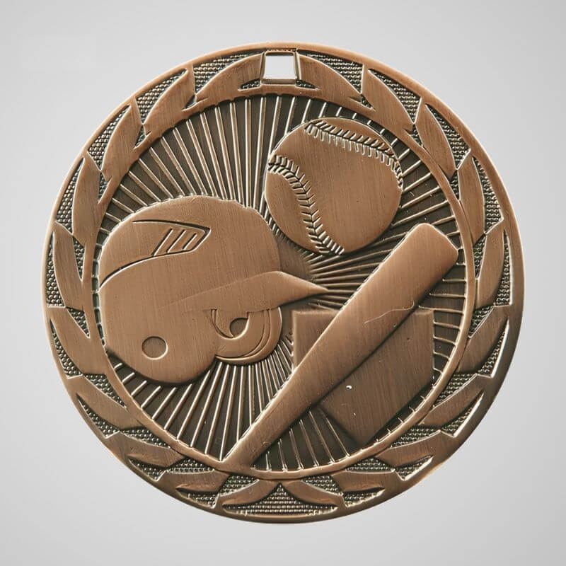 Copper Baseball Medals