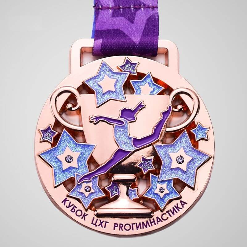 Glitter Enamel Medal