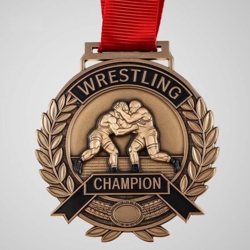 Laurel Wreath Wrestling Medals