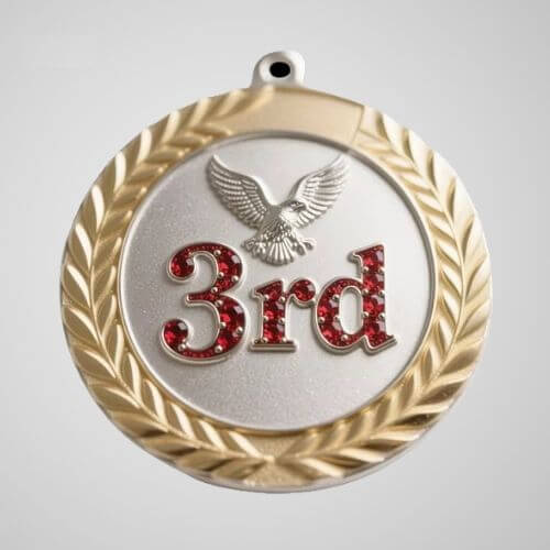 Rhinestone 3D Medals