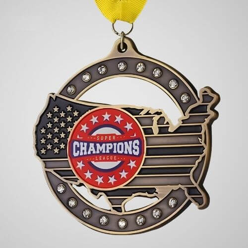 Rhinestone Sports Medals