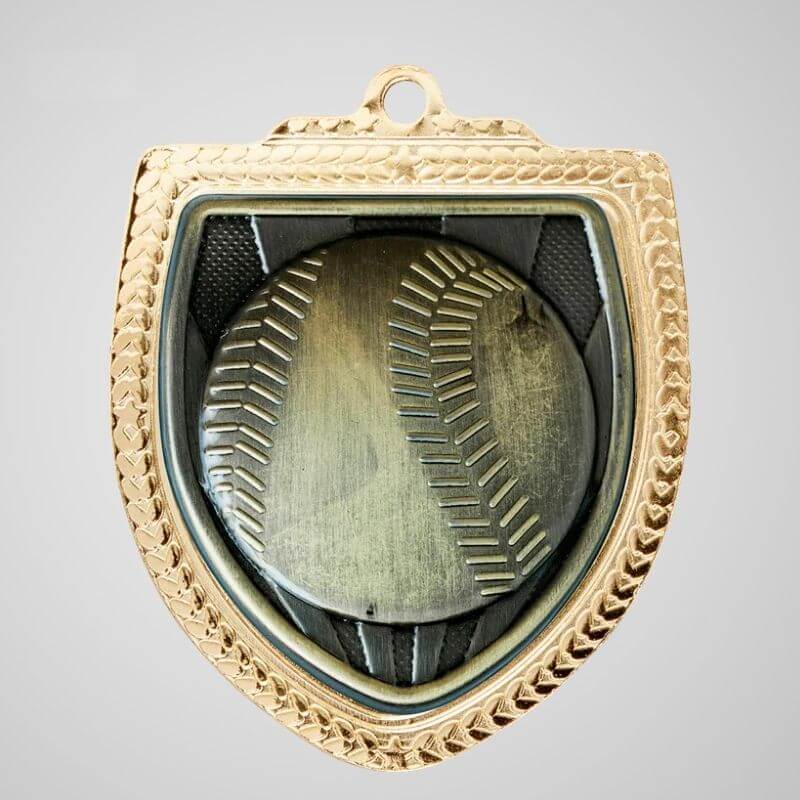 Shield Shaped Baseball Medals