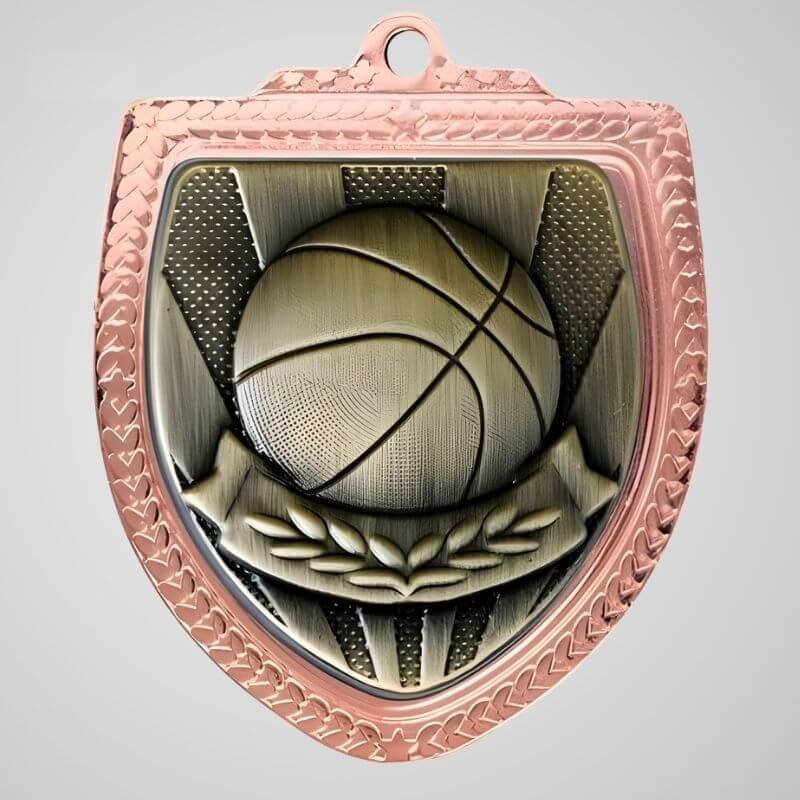 Shield-Shaped Basketball Medals