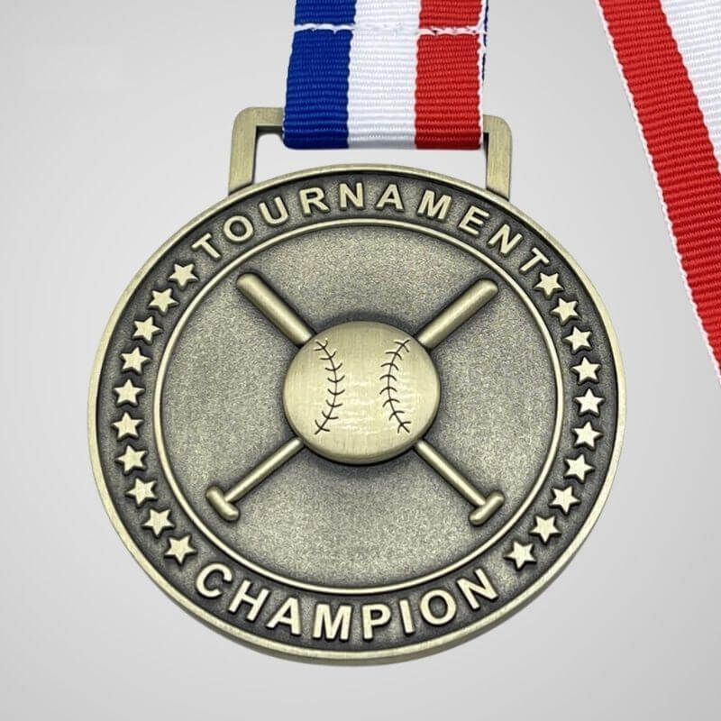 Star Wreath Baseball Medals