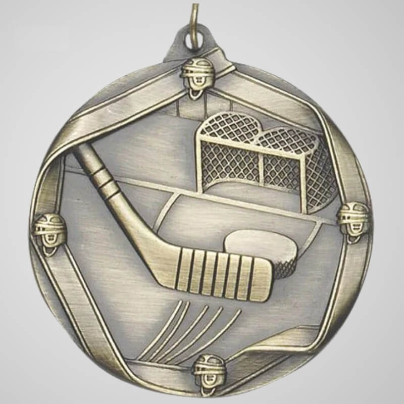 Die Cast Hockey Medals