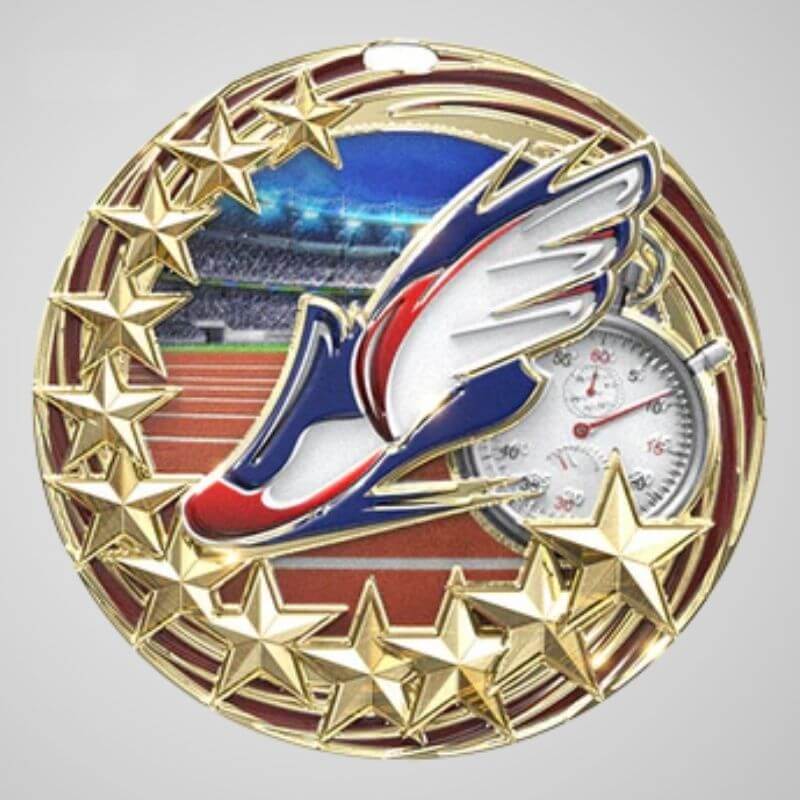 Star Swirl Track Medal