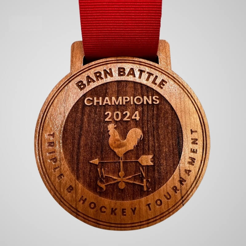 Wooden Hockey Medals